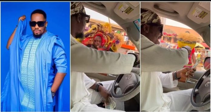 “The god showed his face because of money” – Junior Pope shares funny encounter with masquerade