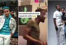 “Let’s go get the divorce!” – Singer, Dotman yells at wife as they get into heated argument on IG live- VIDEO