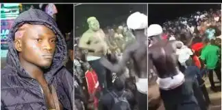 “Even Portable shock” – Reactions as singer watches in awe as co-performer does the unthinkable on stage