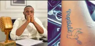 Ubi Franklin gets first tattoo in honor of Ifeanyi Adeleke hours after Davido and Chioma get theirs