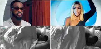 #BBTitans: Yemi and Khosi get busy under the sheet -VIDEO