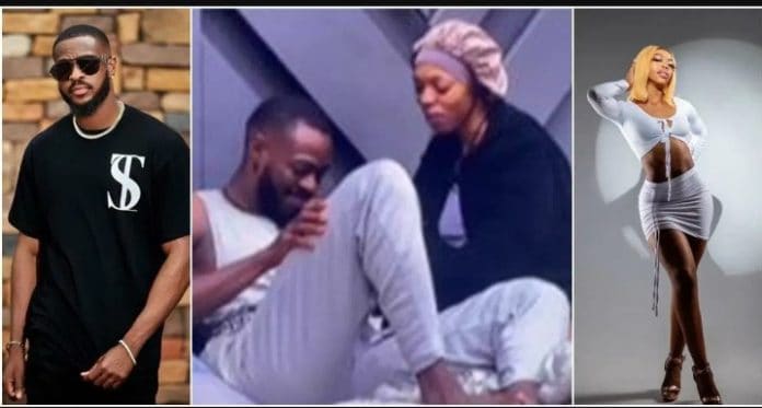 #BBTitans: “Why is your manhood hard” – Khosi quizzes Yemi as she reaches out for it, he responds -VIDEO