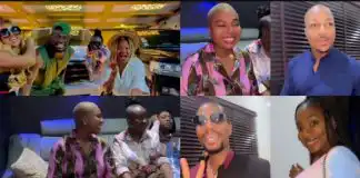 “Shanty town vibes”, Reactions as Mr P hosts Ini Edo, Nancy Isime, Toyin Abraham, others in his crib