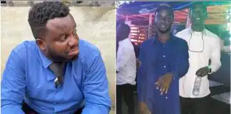 “Blue shirt journey no be today” – Throwback photo of Sabinus and friend gets netizens talking
