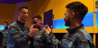 Cristiano Ronaldo Meets Vincent Aboubakar, Al-Nassr Teammates (Photos)