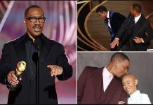 Eddie Murphy mocks Will Smith's infamous Oscar slap