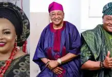 Actress Sola Kosoko chants ‘oriki’ for her father, Jide Kosoko as he marks 69th birthday