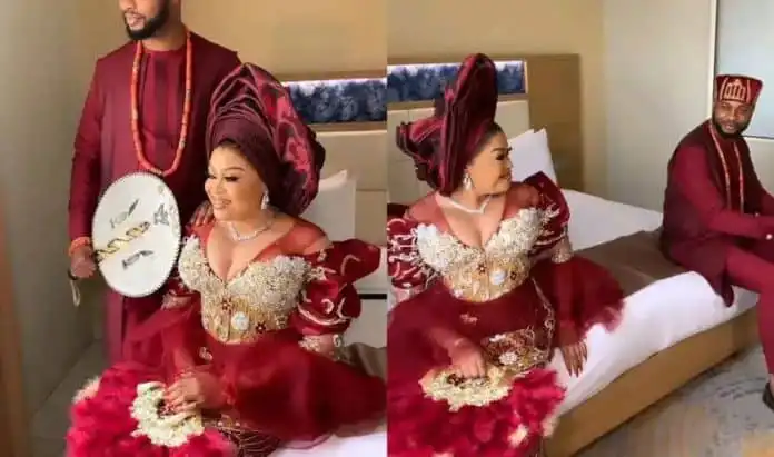 Nigerian ladies drool over Nkiru Sylvanus’ husband as she unveils his face Nigerian ladies drool over Nkiru Sylvanus’ husband as she unveils his face