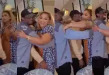Touching moment Mercy Aigbe reconciled BBNaija’s Pharmsavi and Eloswag (Video)