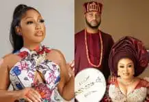 Rita Dominic prays for Nkiru ‘Ble-Ble’ Sylvanus