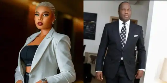 Actress Nancy Isime allegedly dating Linda Ikeji’s billionaire baby daddy, Sholaye Jeremi