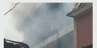 JUST-IN: Fire Guts Balogun Market In Lagos, Destroys Multi-million Naira Goods