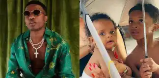 Superstar Afrobeat Singer, Wizkid Unveils Face Of His Newborn Son (Photo)