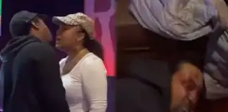 Watch Moment a Woman hits her boyfriend with a bowling ball during an argument at a bowling alley (video)