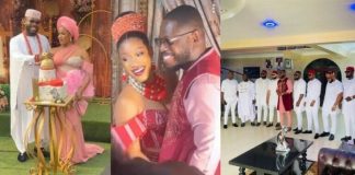 First photos, videos from BBNaija’s Frodd and lover’s traditional wedding
