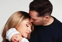 American Socialite, Paris Hilton shows newborn son's face for the first time