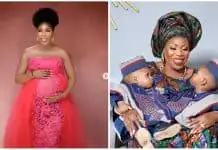 Bimbo Success welcomes a baby girl barely a year after twin boys
