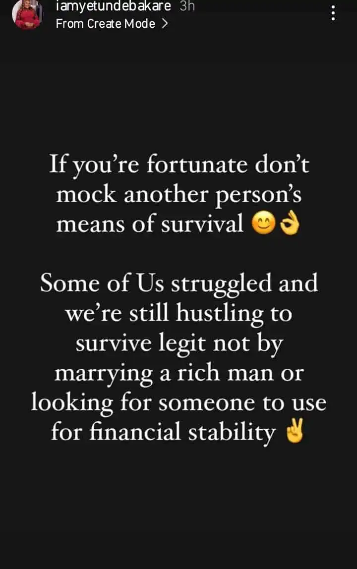Dont nock another persons means of survival because you are fortunate Yetunde Bakare tells Nkechi Blessing Kemi Filani blog min