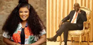 ‘Asiwaju Baby is coming, but you’re relocating your family to UK on low-key’ – Fan calls out Toyin Abraham, she replies