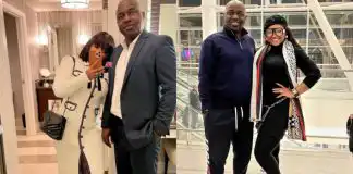 “May God have mercy on us”, Mercy Aigbe speaks on return to Nigeria after Valentine trip with husband