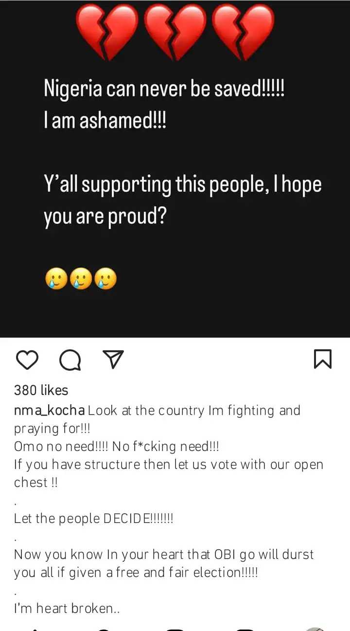 Nigeria can never be safe Nosa Rexs wife laments Kemi Filani blog min