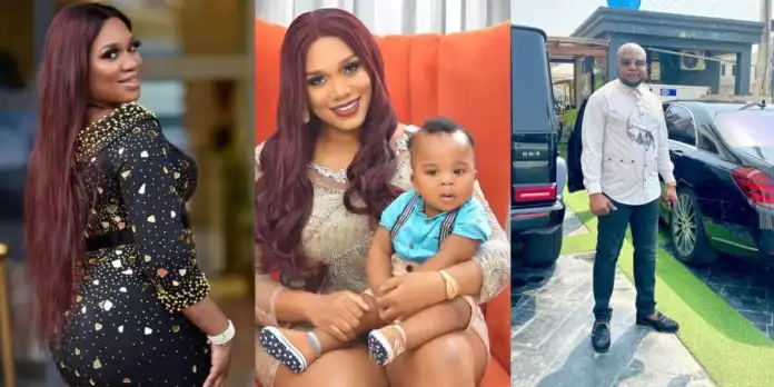 “Stop capping nonsense, you haven’t showed your son love” Sandra Iheuwa drags ex-husband, Steve Thompson over his message on love