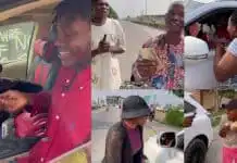 Kiriku, his brother, put smiles on the faces of strangers, gift them money amid naira notes scarcity (Video) Kiriku, his brother, put smiles on the faces of strangers, gift them money amid naira notes scarcity