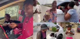 Kiriku, his brother, put smiles on the faces of strangers, gift them money amid naira notes scarcity