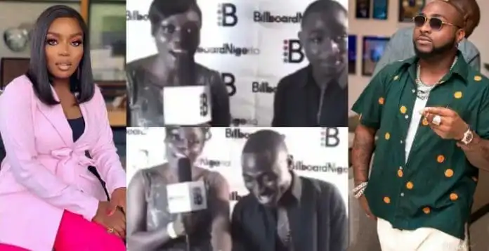 Bisola Aiyeola takes fans down memory lane, shares moment Davido pecked her during an interview Bisola Aiyeola takes fans down memory lane, shares moment Davido pecked her during an interview