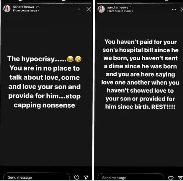 Stop capping nonsense Sandra Iheuwa tells estranged husband Kemi Filani blog min