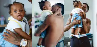 Wizkid shares adorable photos of his fourth son (Photos)