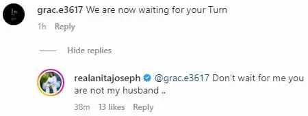 “We’re waiting for your turn” – Netizen tells Anita Joseph over comment on Rihanna’s pregnancy, she rages 3 ani