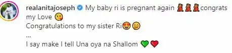 “We’re waiting for your turn” – Netizen tells Anita Joseph over comment on Rihanna’s pregnancy, she rages 1 ani2