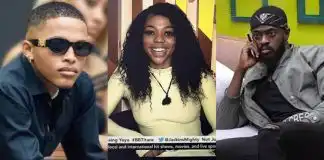 #BBTitans: Drama unfolds as Khosi tried to kiss Thabang, Yemi reacts (Video)