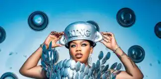 Toyin Lawani marks 41st birthday with a symbolic masterpiece dress made of silver spoons and pots (Photos)