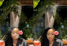 Born-Again Socialite, Moesha Boduong caught smoking and drinking alcohol while celebrating her Birthday (video) Moesha Boduong caught smoking