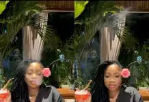 Moesha Boduong caught smoking