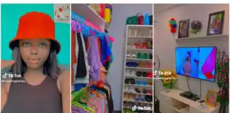 Video of lady turning her single room into palace goes viral on TikTok