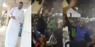 Actor Desmond Elliot and his supporters celebrate his re-election bid in Surulere (Video)