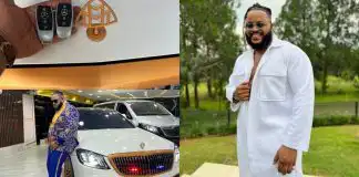 BBNaija’s Whitemoney splashes millions on a brand new Maybach Benz (Video)