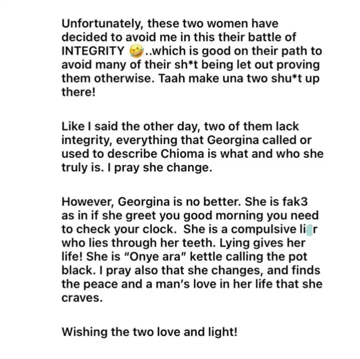 Chioma Toplis drags Chioma Akpotha and Georgina Onuoha Kemi Filani blog min