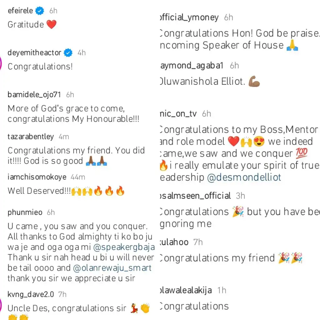 Congratulatory messages pour in for Desmond Elliot Kemi Filani blog min