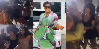 There is no denying that actress, Destiny Etiko is well loved by her fans and Nollywood lovers. The actress, has been left speechless after lovers of her movies, particularly women bombarded her with praises. Destiny Etiko revealed that the women waited hours for her to express their love for her. According to her, she was about to drive out when the women dragged her from her car singing her praises. Destiny who was no doubt over the moon couldn’t stop beaming with joy as the women serenaded her with melodious songs.