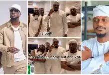 GRV visits PSquare’s mansion, sings ‘Ellu P’ as he solicits votes from Lagosians