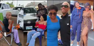 James Brown welcomes Phyna to Asaba, shares fun moments with her on Destiny Etiko’s new movie set