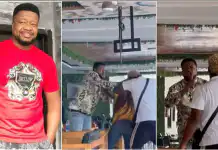 Actor, Browny Igboegwu rages, gets physical after a ‘drink poison’ prank was pulled on him