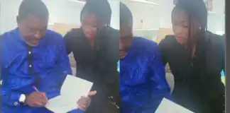 “Na by force” – Reactions trail moment Kanayo O Kanayo compelled Ifedi Sharon to read his book