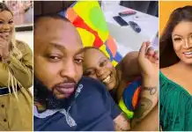 “I took the challenge” – Oma Nnadi says as she recreates Omotola’s bedroom photo with hubby