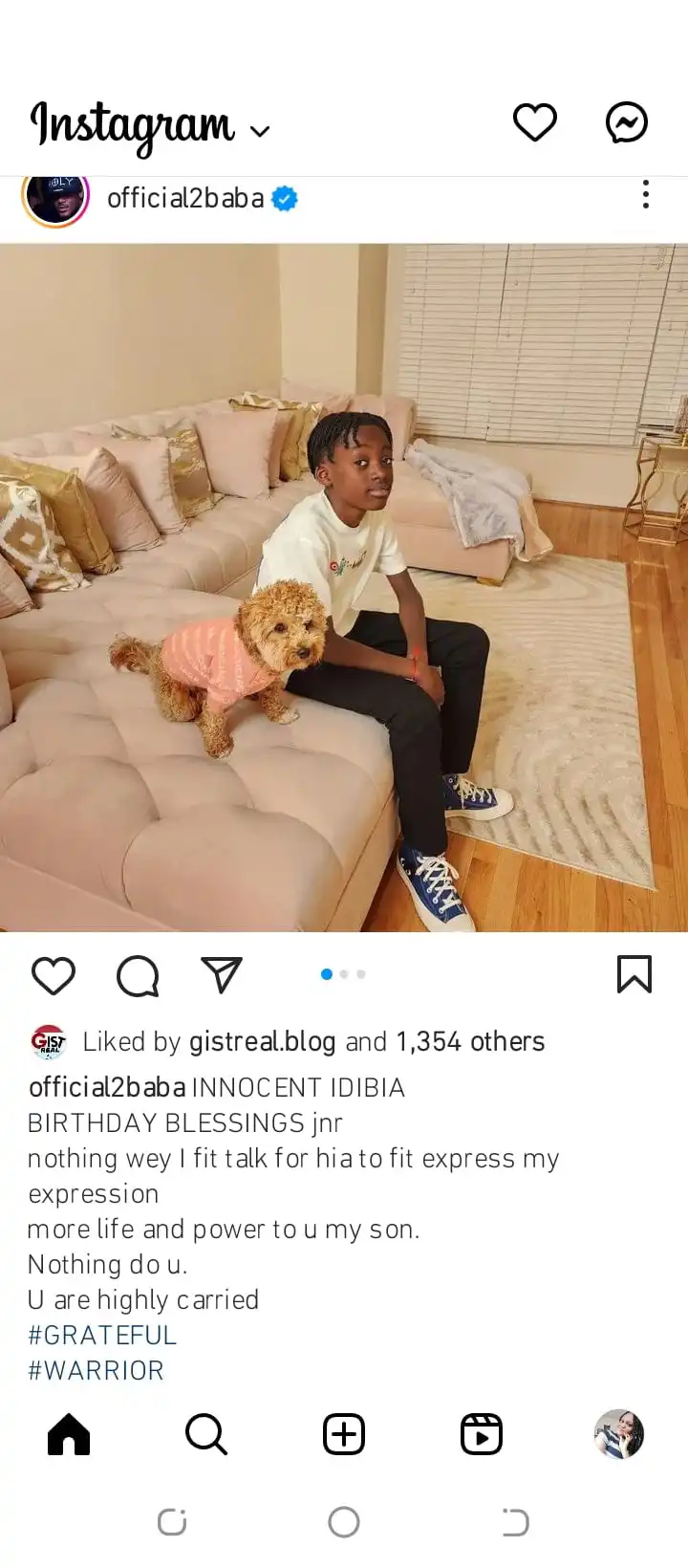 2baba celebrates son Innocent Idibia jnr as he turns 11 Kemi Filani blog min 1