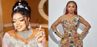 "The only person bigger than me in Lagos" Toke Makinwa reacts after Bobrisky makes shocking revelation about extravagant lifestyle